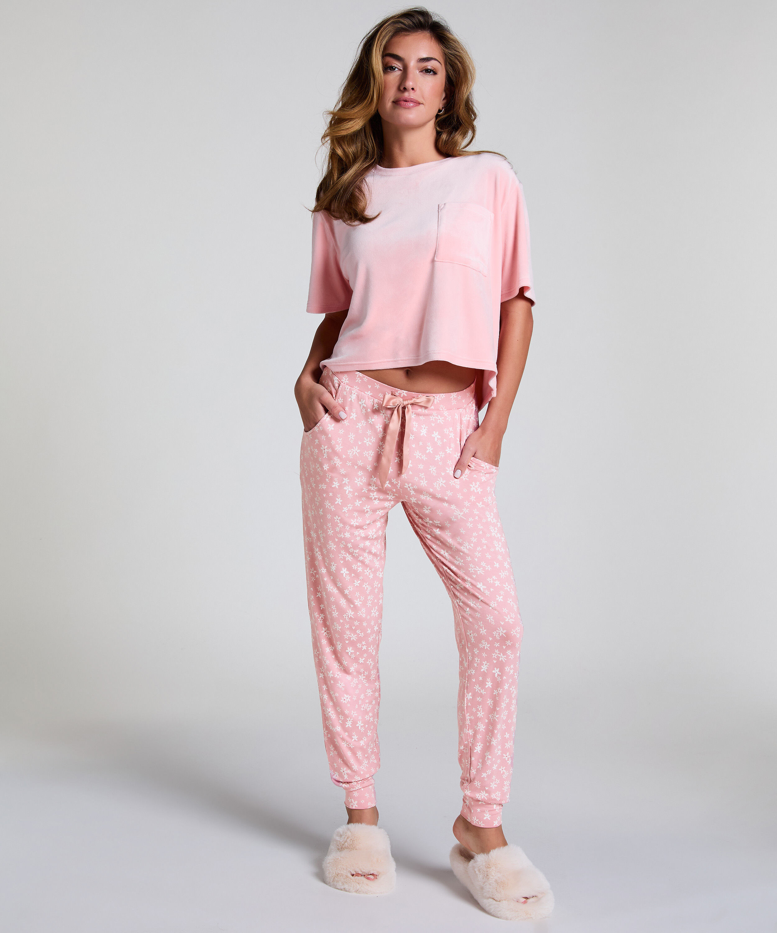 Pantalon de pyjama Jersey, Rose