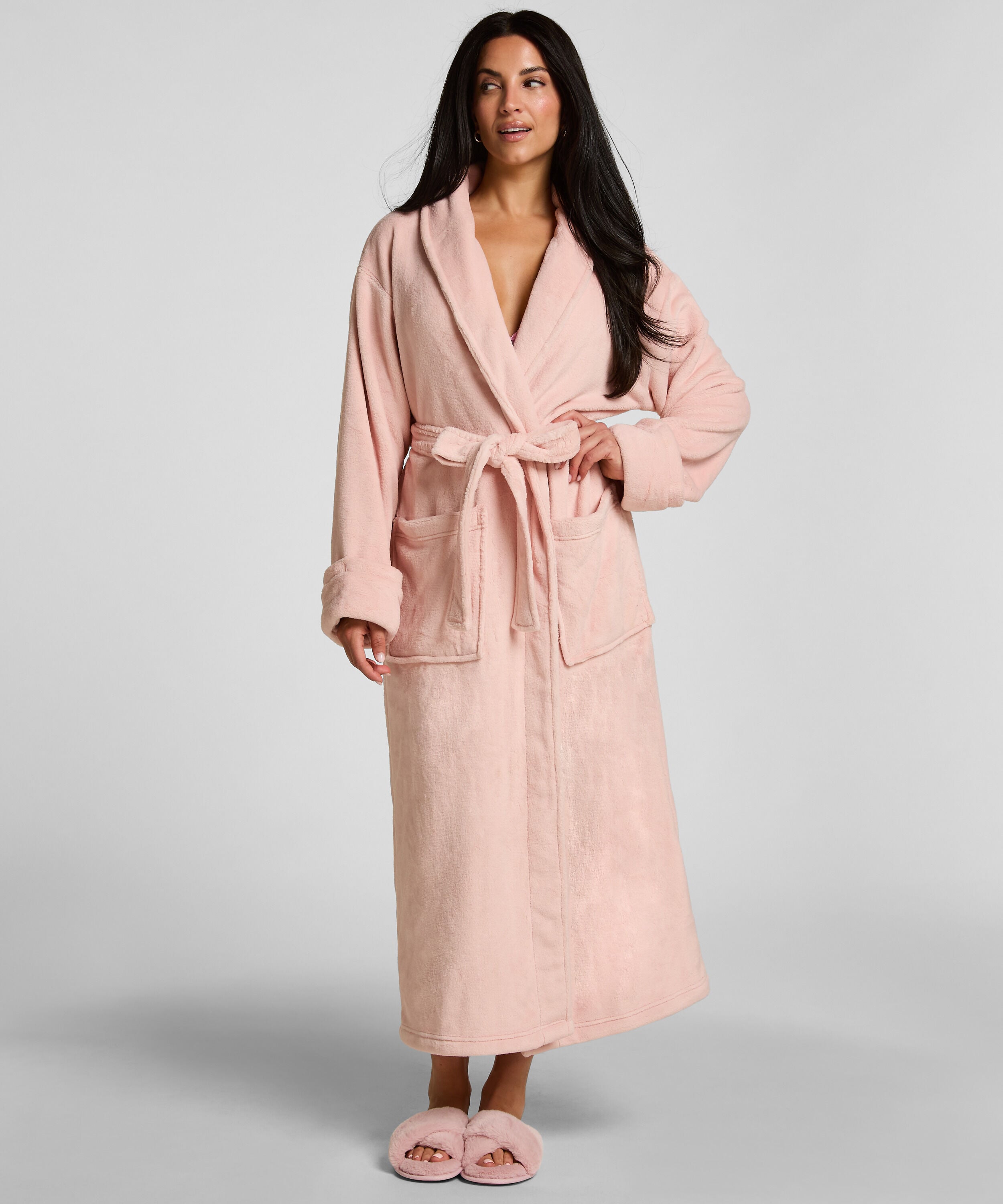 Peignoir en polaire douce, Rose Peignoir en polaire douce, Rose