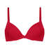 Soutien-gorge &agrave; armatures pr&eacute;form&eacute; Plunge, Rouge