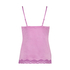 Camisole velours Dentelle, Rose