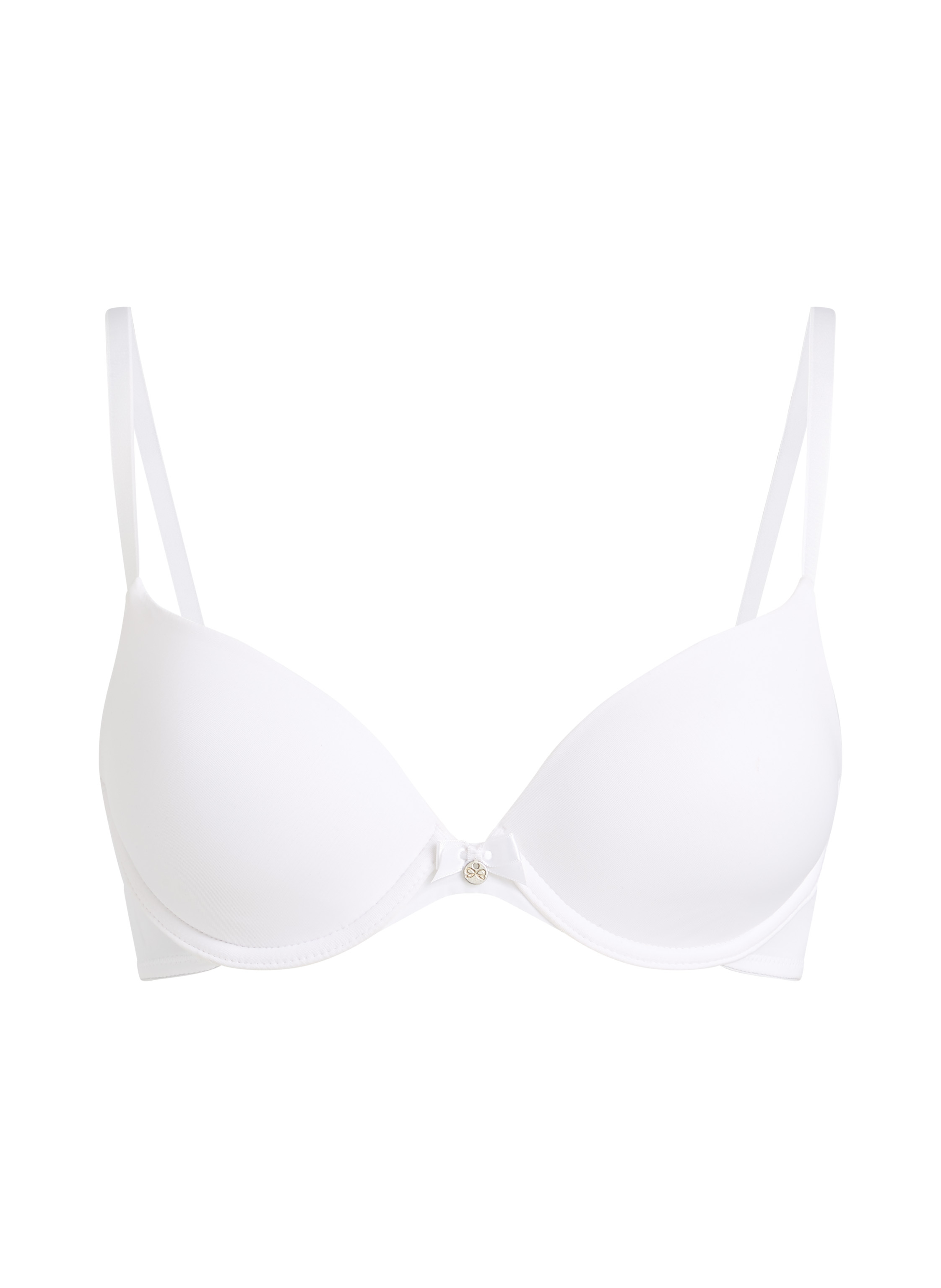 Soutien-gorge &agrave; armatures pr&eacute;form&eacute; Plunge, Blanc, main