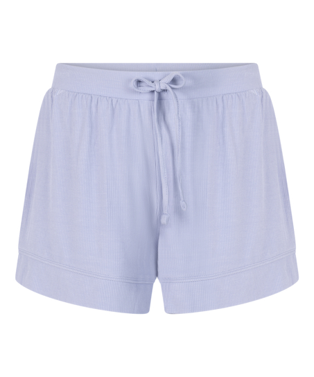 Short en jersey c&ocirc;tel&eacute; Essential, Bleu