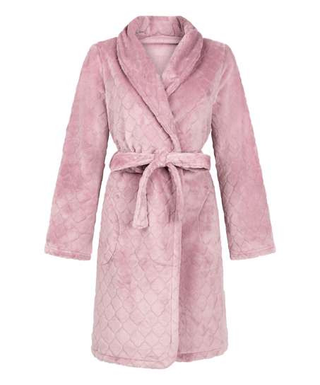 Robe de chambre courte en fleece, Violet