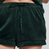 Short velours, Vert