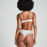 Slip brésilien jambes hautes Dora, Blanc