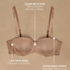 Soutien-gorge à armatures préformé sans bretelles Angie, Beige