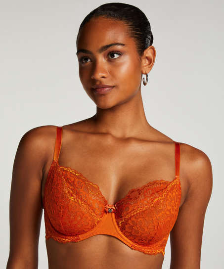 Soutien-gorge à armatures non-préformé Marine, Orange