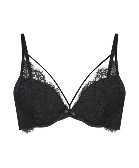 Soutien-gorge maximiseur &agrave; armatures pr&eacute;form&eacute; Arabella, Noir