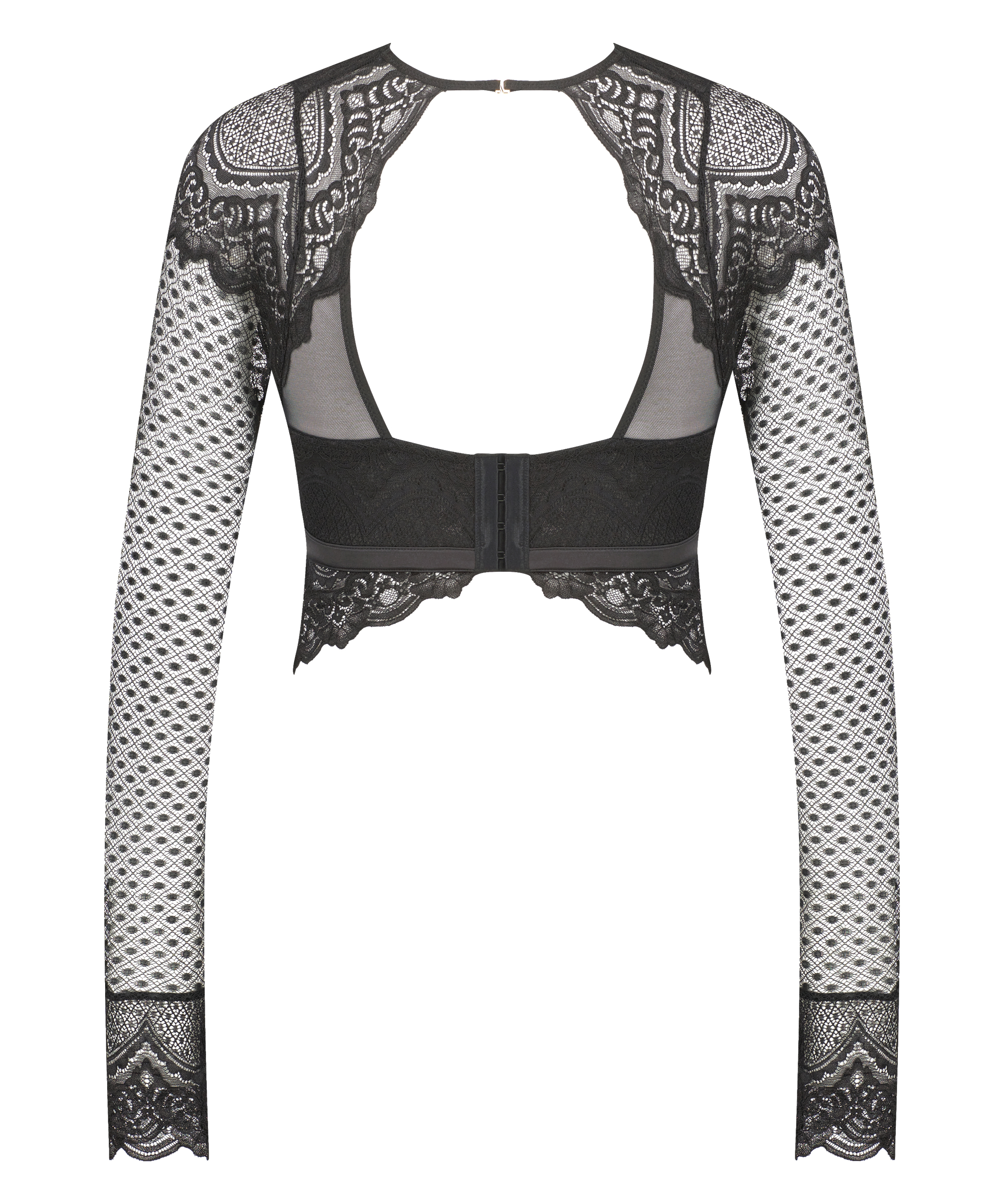 Bralette Lotta, Noir, main