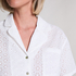 Veste en broderie anglaise, Blanc