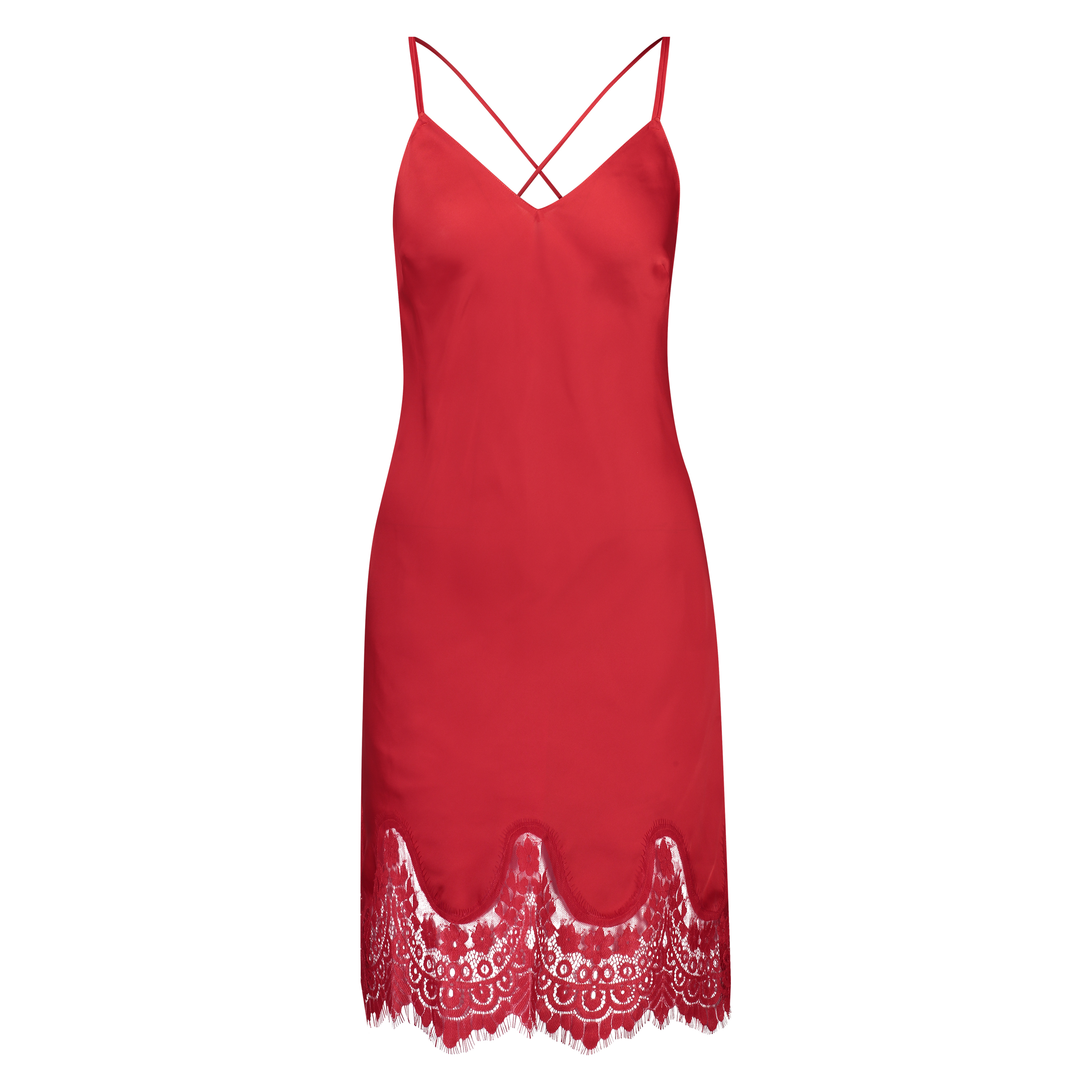 Nuisette Lace Satin, Rouge, main