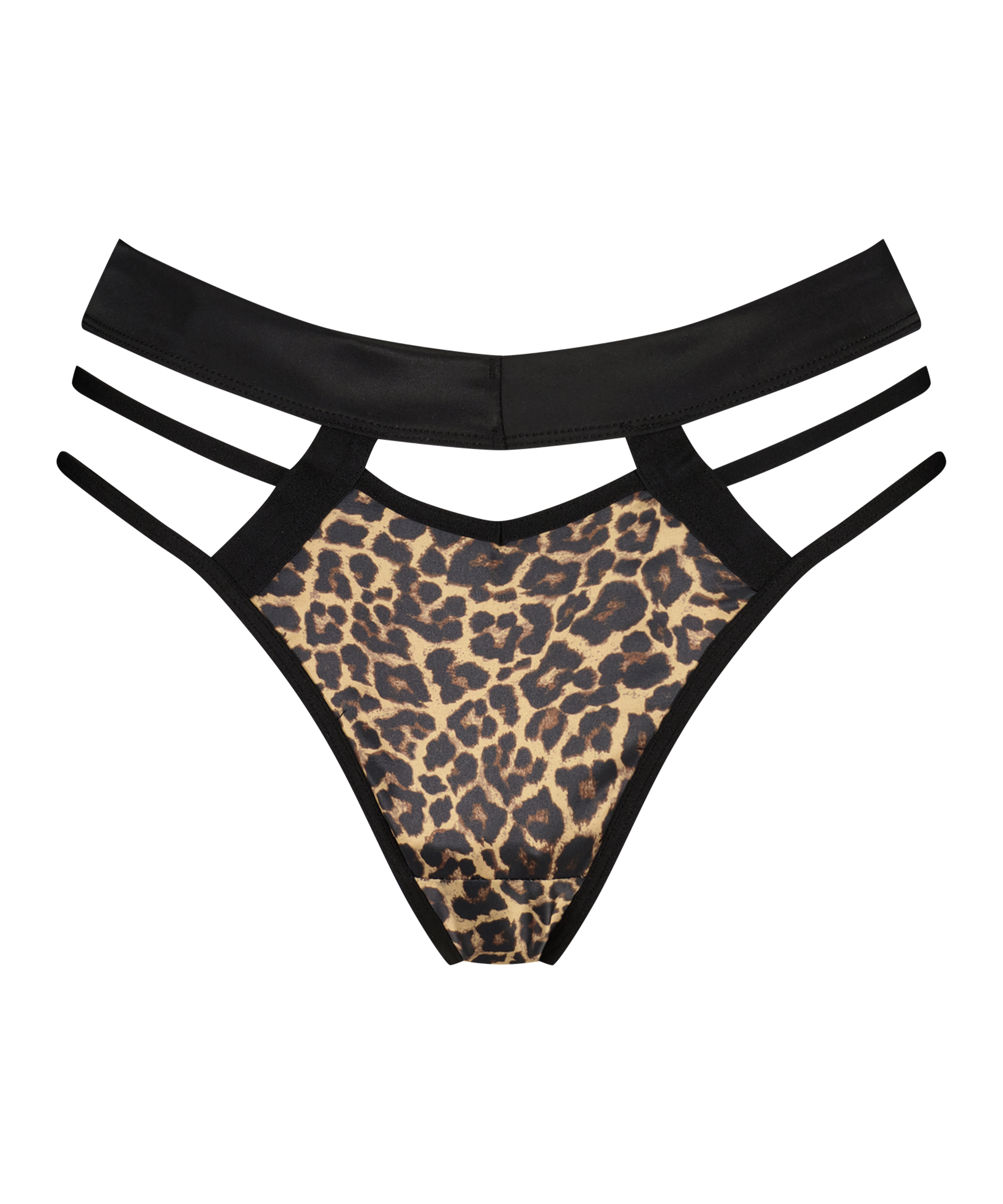 String taille haute Kat, Noir, main