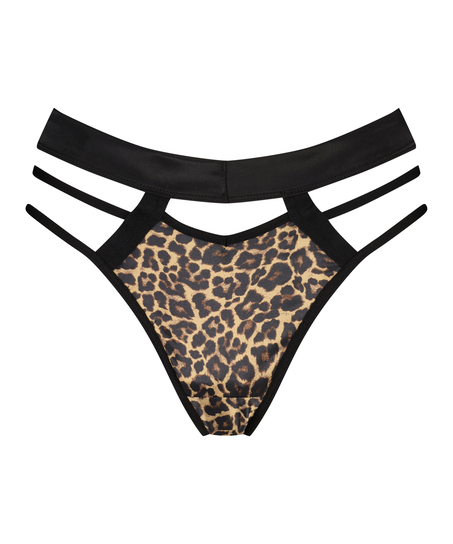 String taille haute Kat, Noir