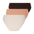 Lot de 3 slips brésiliens invisibles, marron