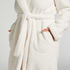 Peignoir Fleece, Blanc
