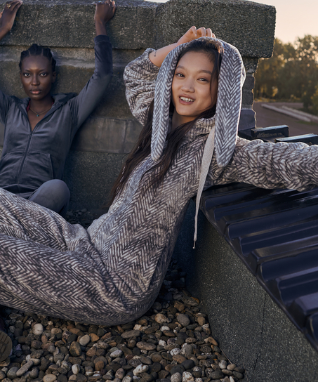 Onesie Flanelle Polaire, Gris