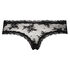 Slip br&eacute;silien V-shape Floral Mesh, Noir