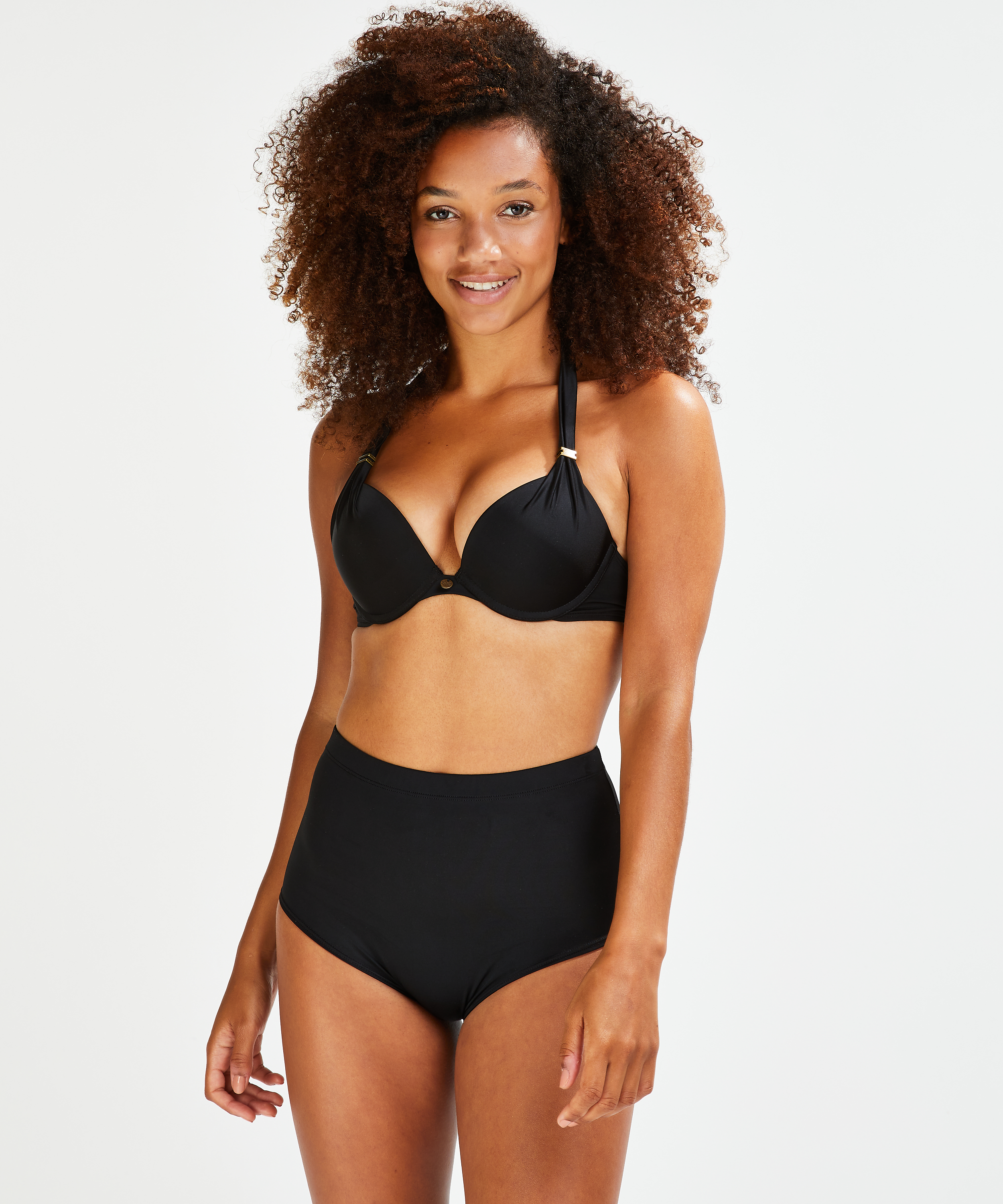Boxer de bikini Basic, Noir, main