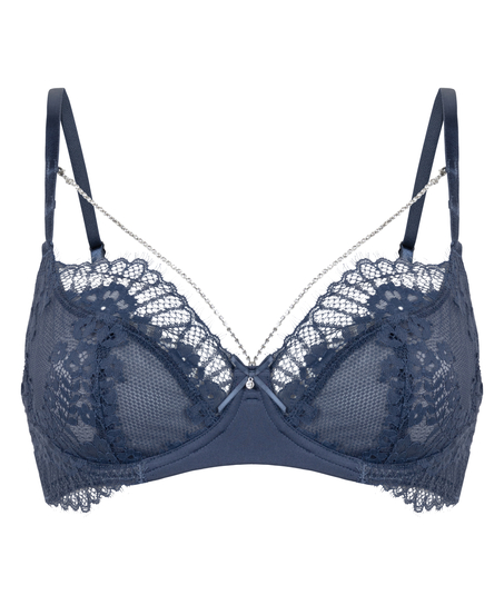 Soutien-gorge rembourré à armatures Pearlene, Bleu