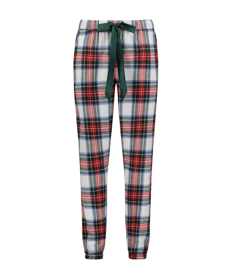 Pantalon de Pyjama Flanel, Blanc