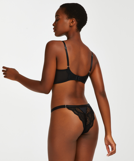 Tanga string Duckie, Noir