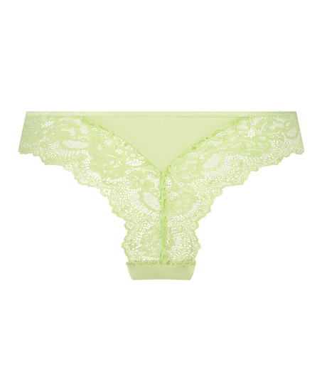 Slip brésilien jambes hautes Dora, Vert