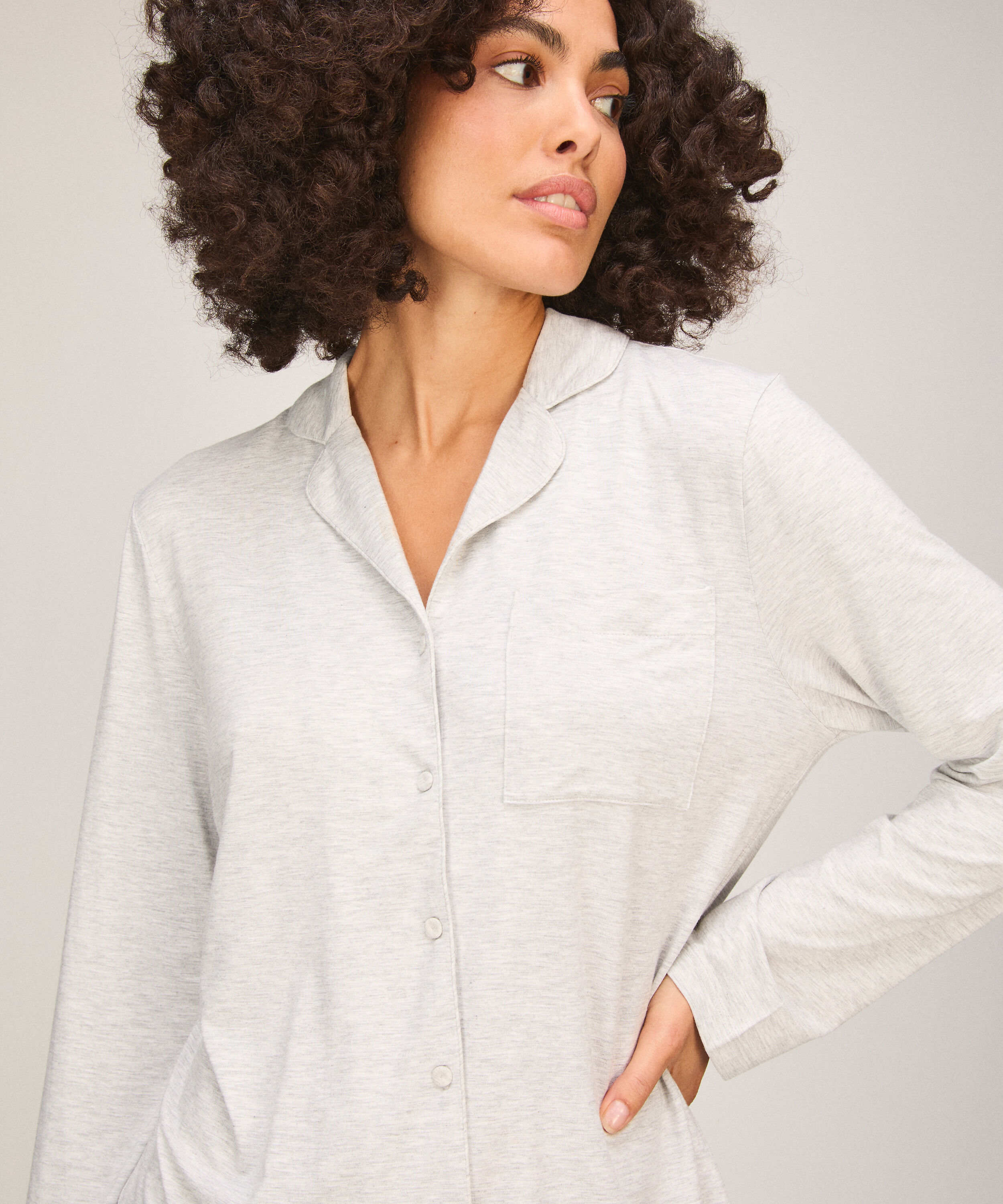 Chemise de Pyjama Essential, Gris