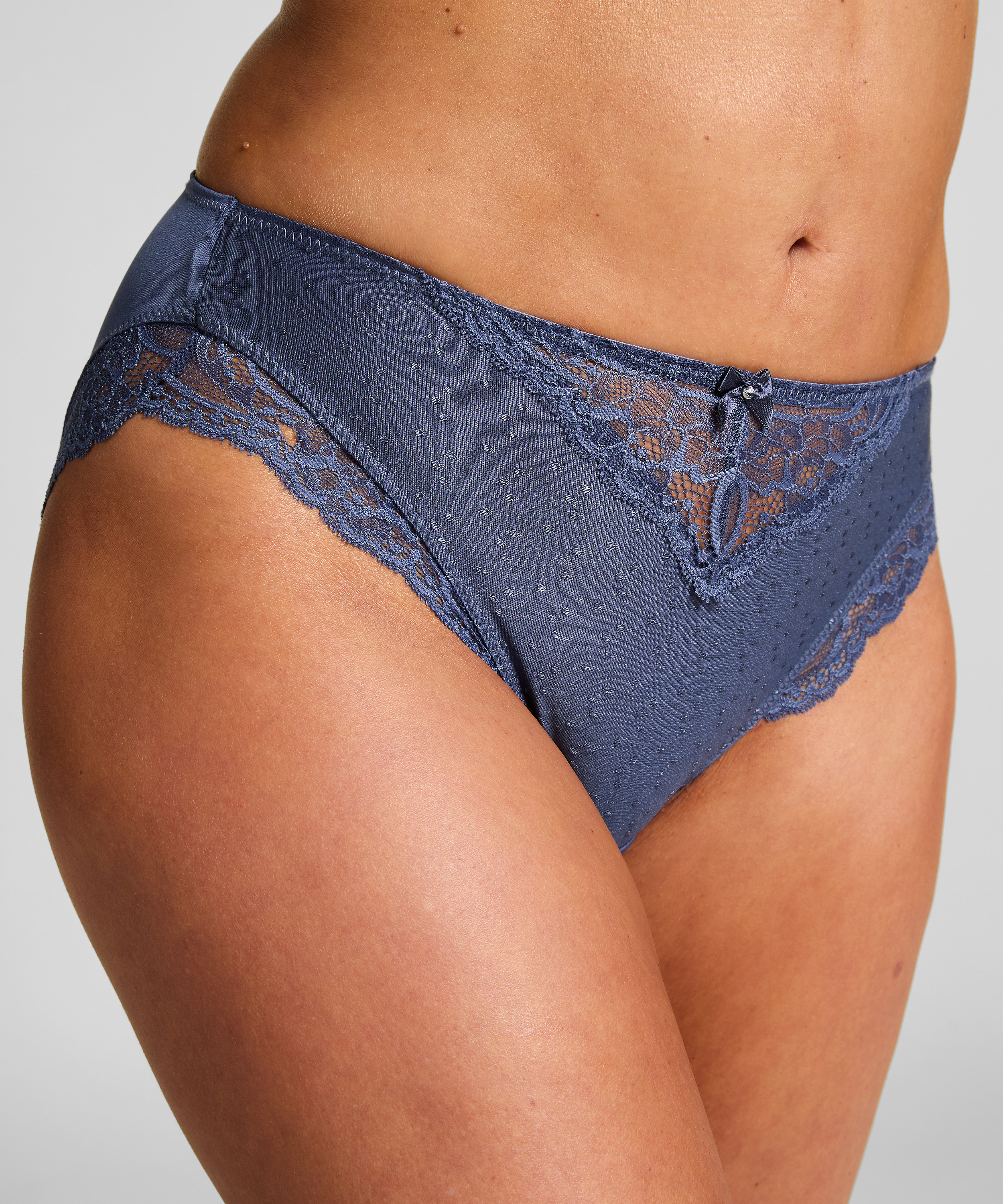 Slip taille haute Sophie, Bleu, main