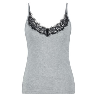 D&eacute;bardeur &agrave; fines bretelles Lace, Gris