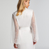 Kimono Satin Bride, Blanc