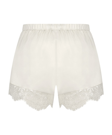 Short en satin Camille, Blanc