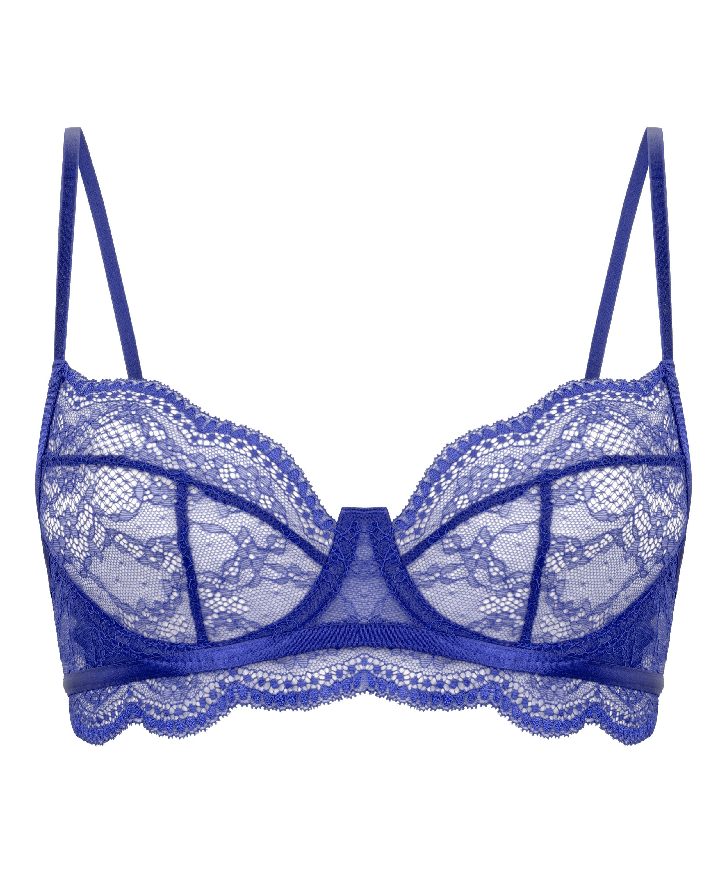 Soutien-gorge non-rembourr&eacute; &agrave; armatures Isabelle, Bleu