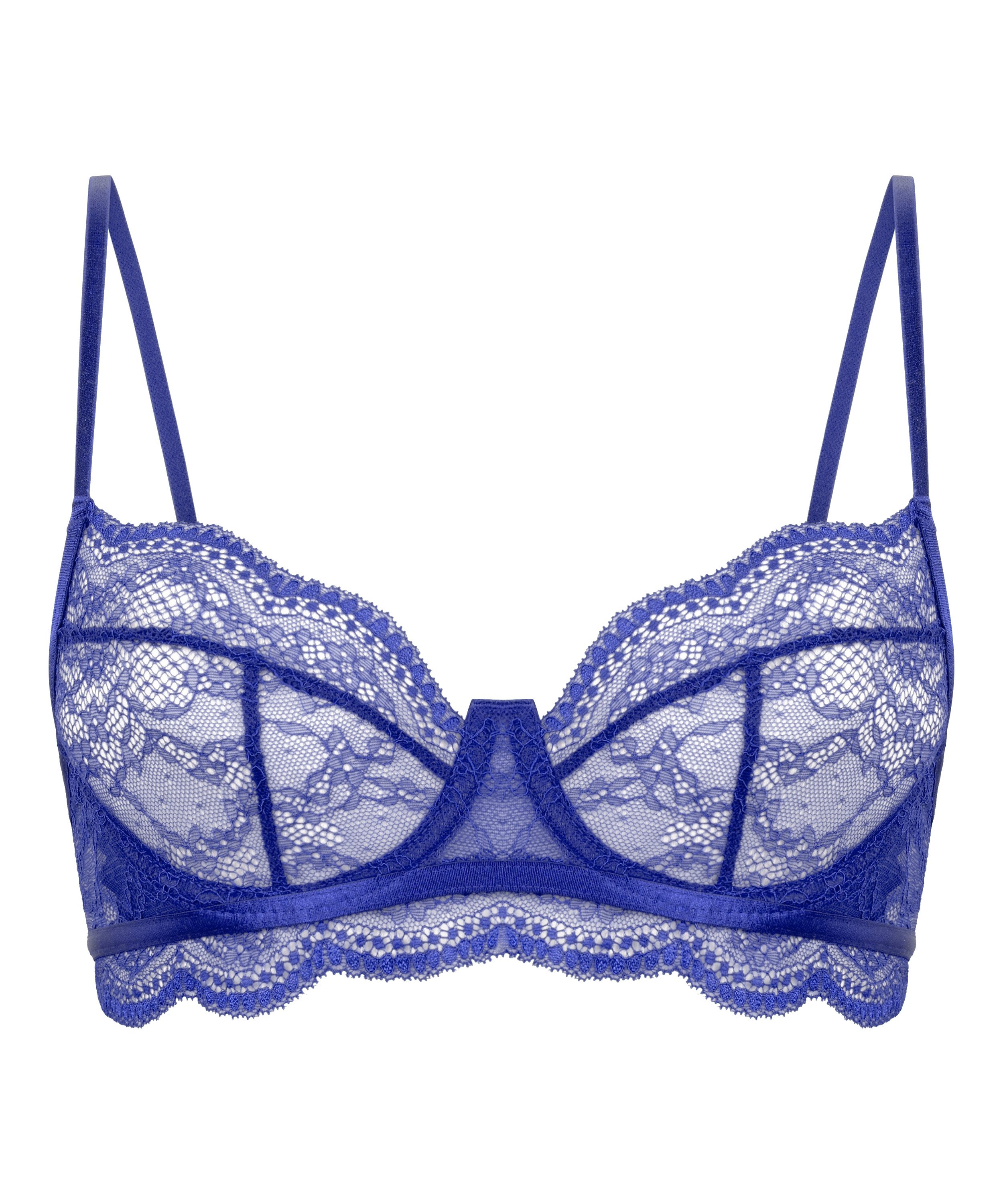 Soutien-gorge non-rembourr&eacute; &agrave; armatures Isabelle, Bleu, main
