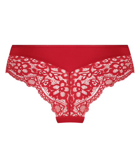 Slip brésilien Marine, Rouge
