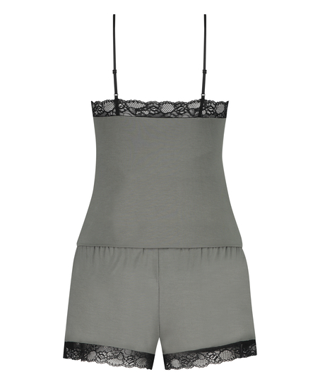 Ensemble de pyjama court Cami, Vert
