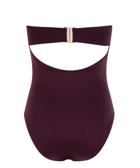 Maillot de bain bandeau en néoprène, Violet