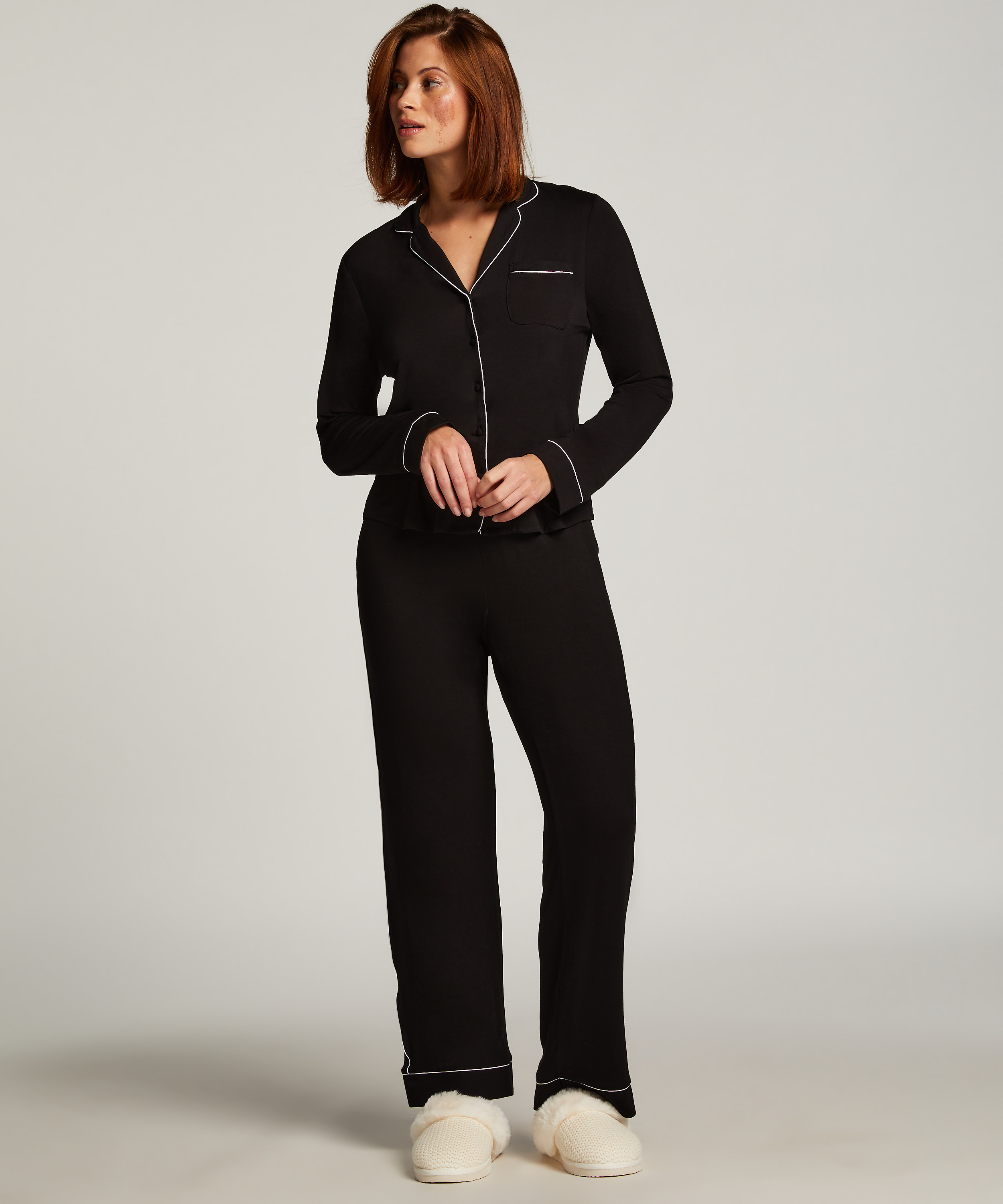 Veste à manches longues en jersey Essential, Noir, main