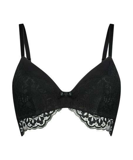 Soutien-gorge sans armatures pr&eacute;form&eacute; Tia, Noir