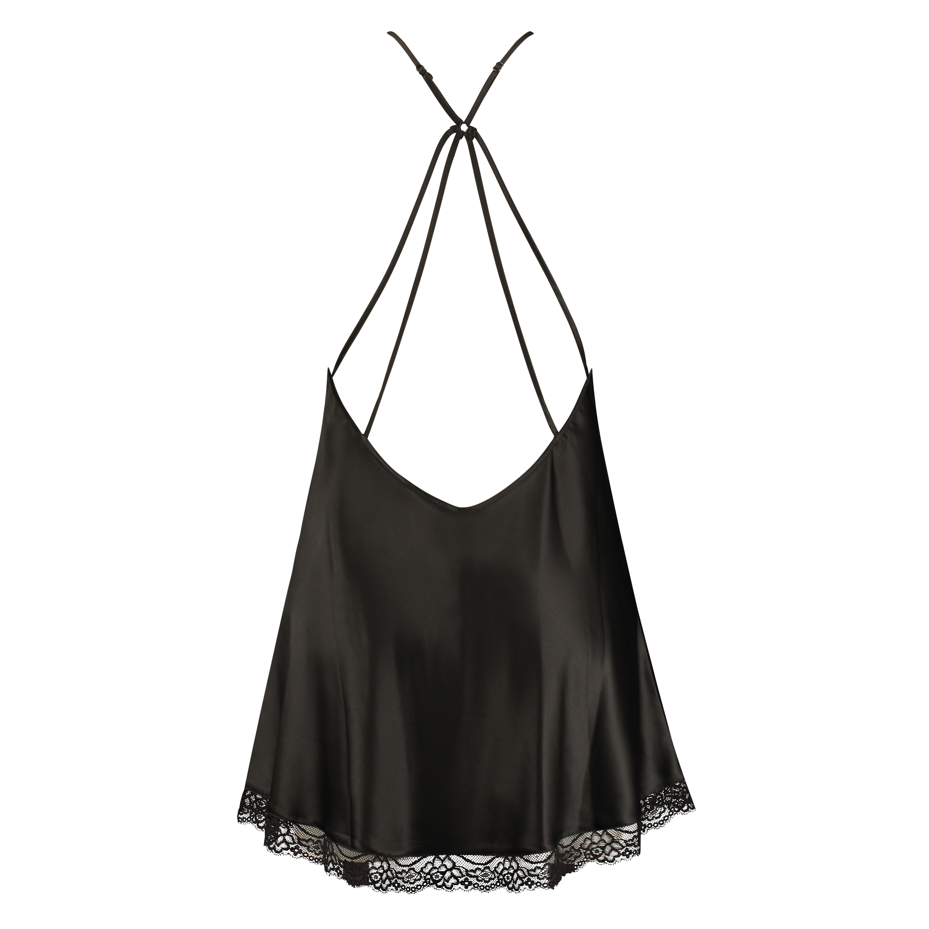 Nuisette Lessie Satin, Noir, main