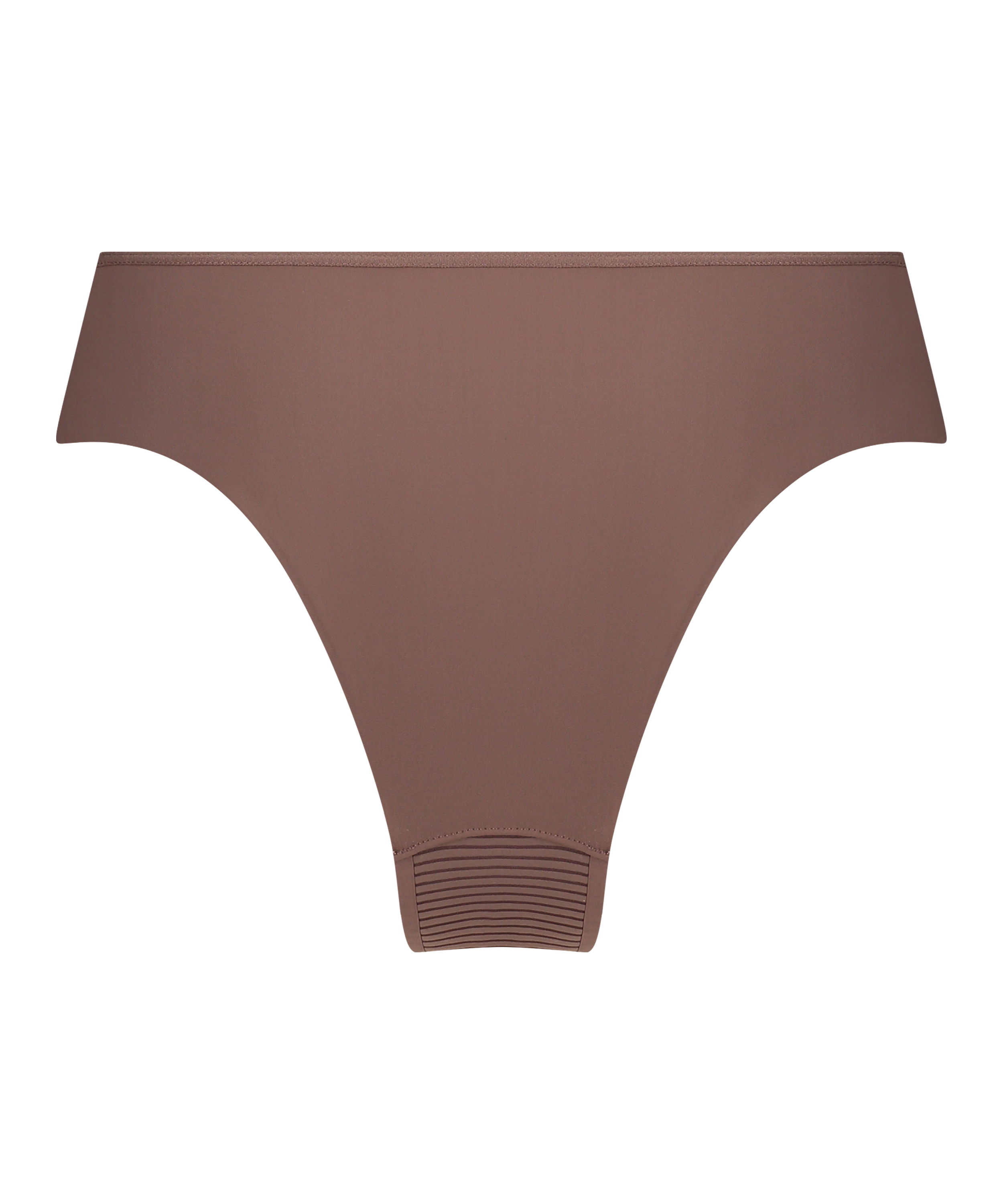 Slip brésilien invisible Stripe mesh, Marron, main