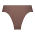 Slip brésilien invisible Stripe mesh, Marron