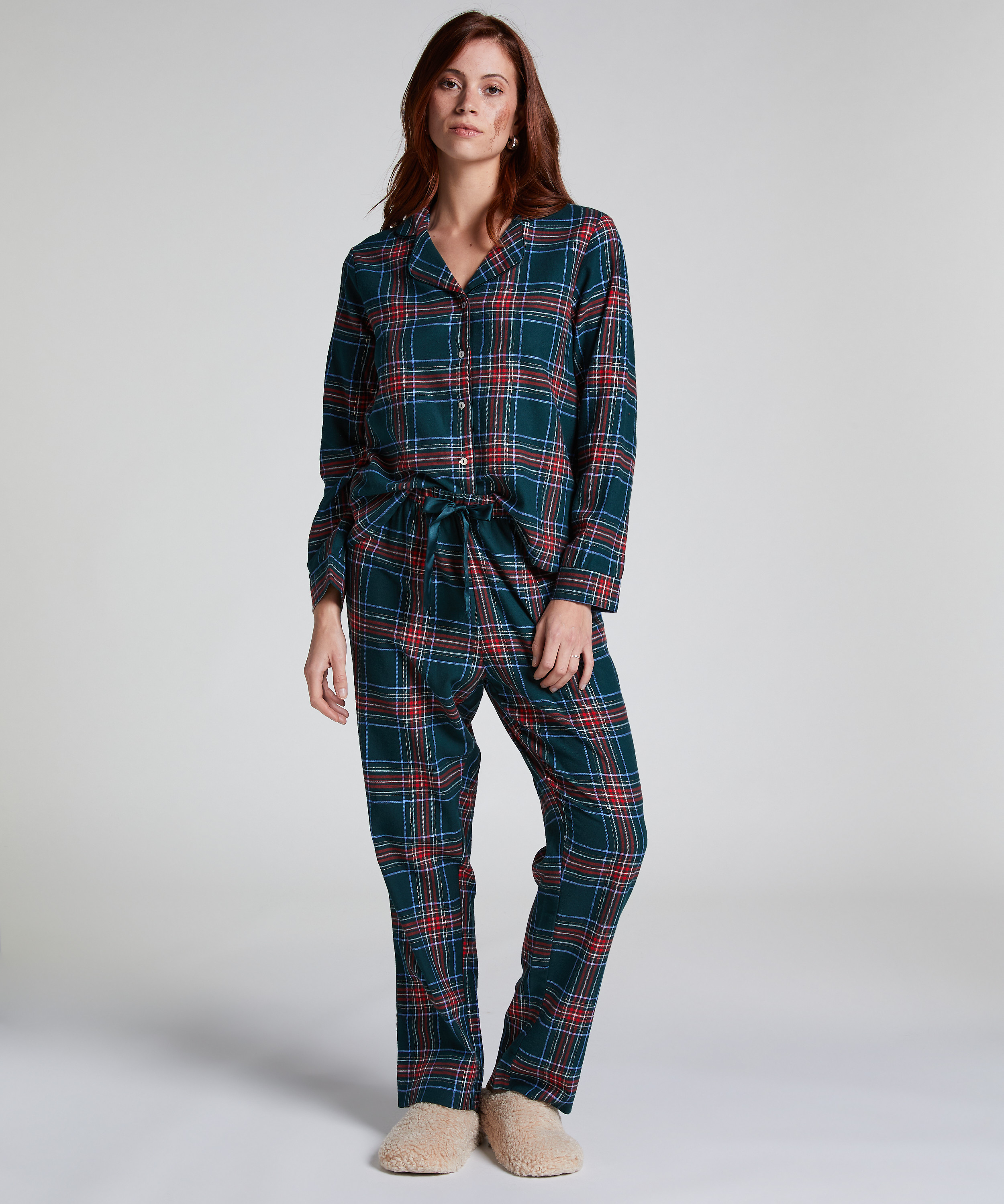Ensemble pyjama Flannel, Vert, main