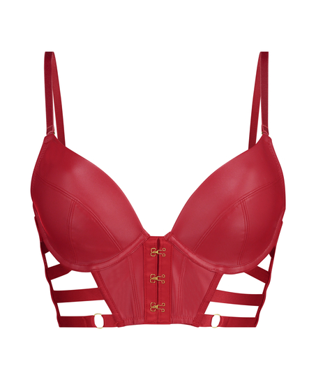 Soutien-gorge rembourré à armatures Vicky, Rouge