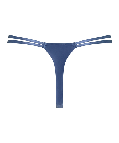 Tanga taille haute Daan, Bleu
