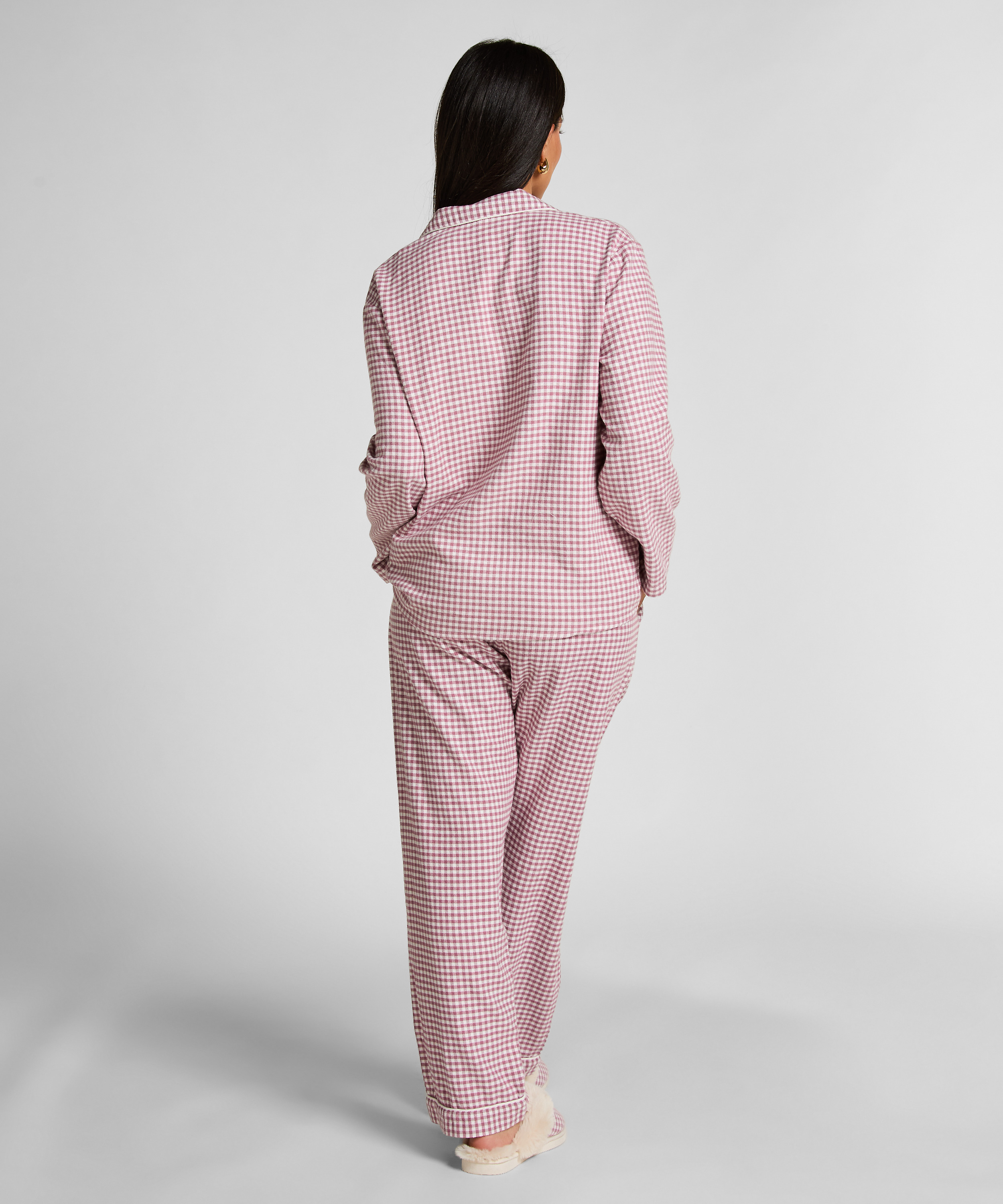 Pantalon de Pyjama Flanel, Violet, main