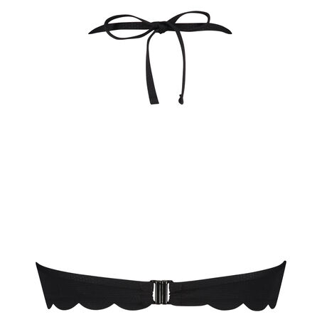 Haut de bikini &agrave; armatures &agrave; effet push-up pr&eacute;form&eacute; Scallop Goddess Taille A - E, Noir