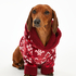 Onesie chiens en polaire, Rouge