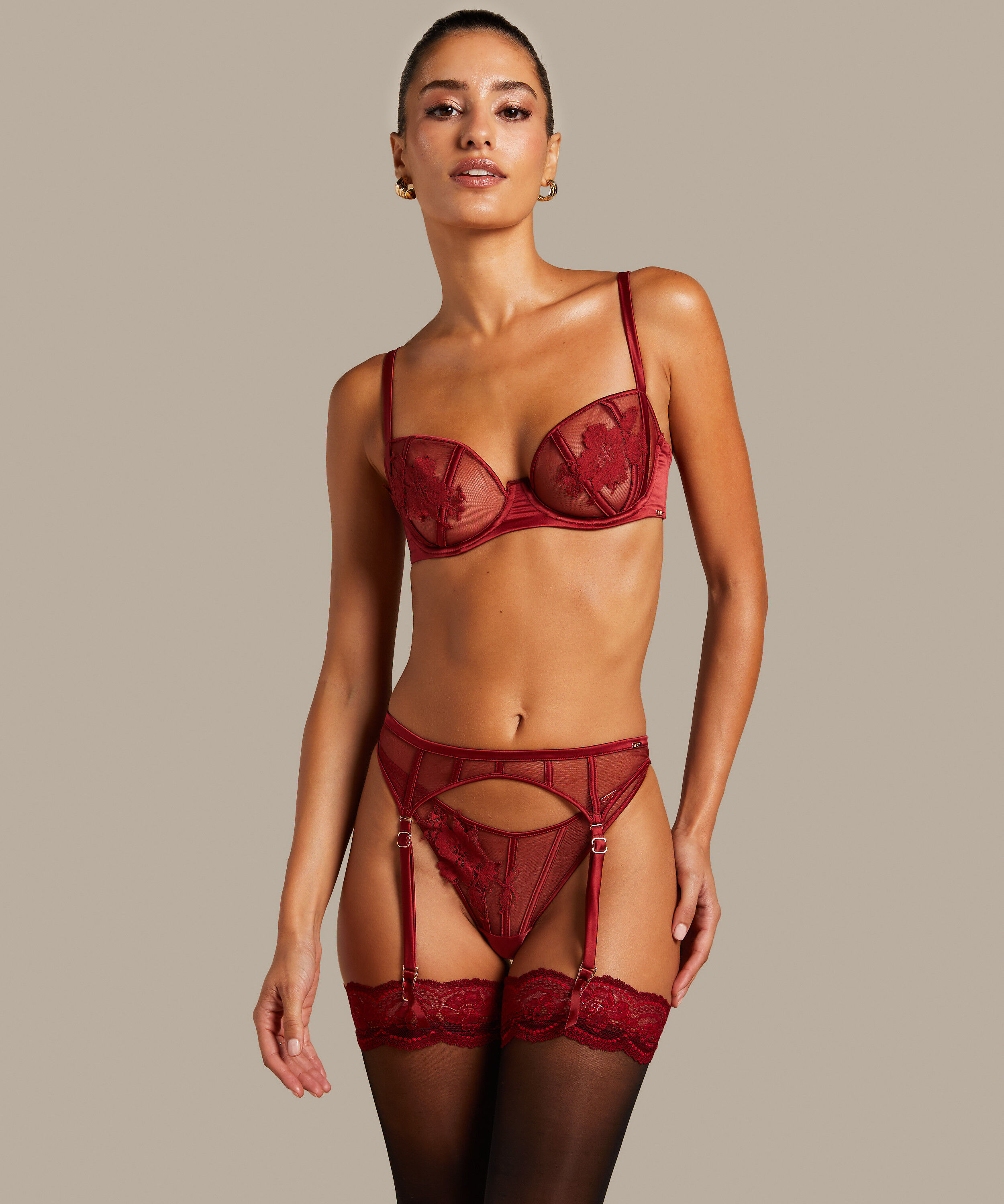 Porte-jarretelles Ember, Rouge Porte-jarretelles Ember, Rouge