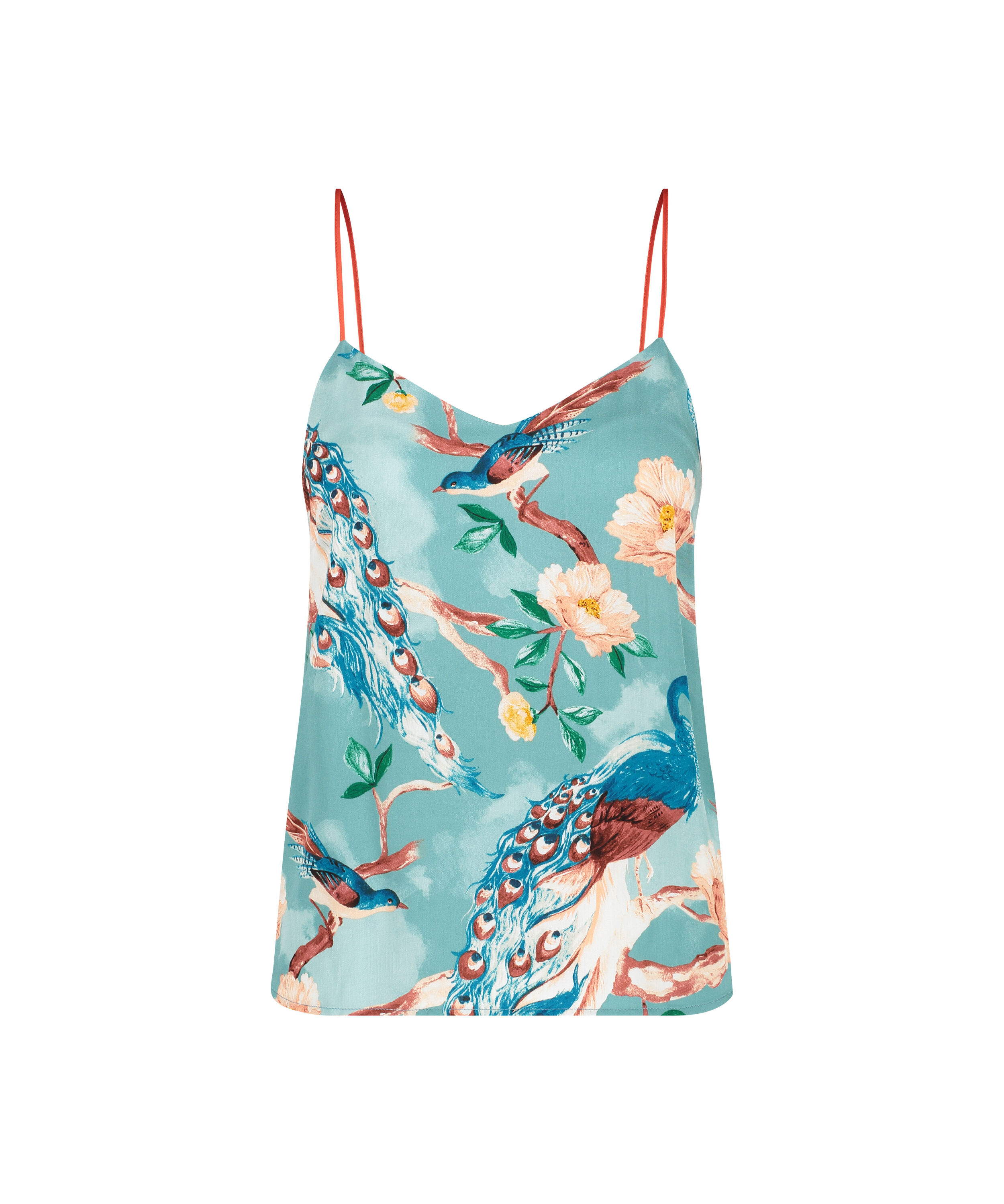 Cami top Satin, Bleu