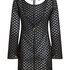 Robe de plage en crochet, Noir